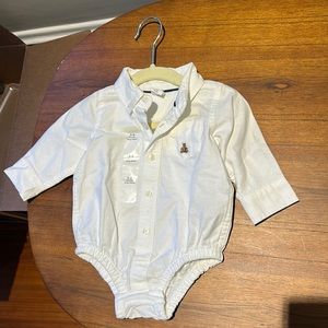 Baby Gap- White Oxford Bodysuit- 3-6 Months